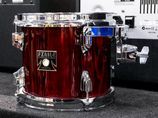 Tama - Superstar Classic Exotic 7-Piece Shell Pack (22,8,10,12,14,16,SD) - Gloss Garnet Lacebark Pine 2